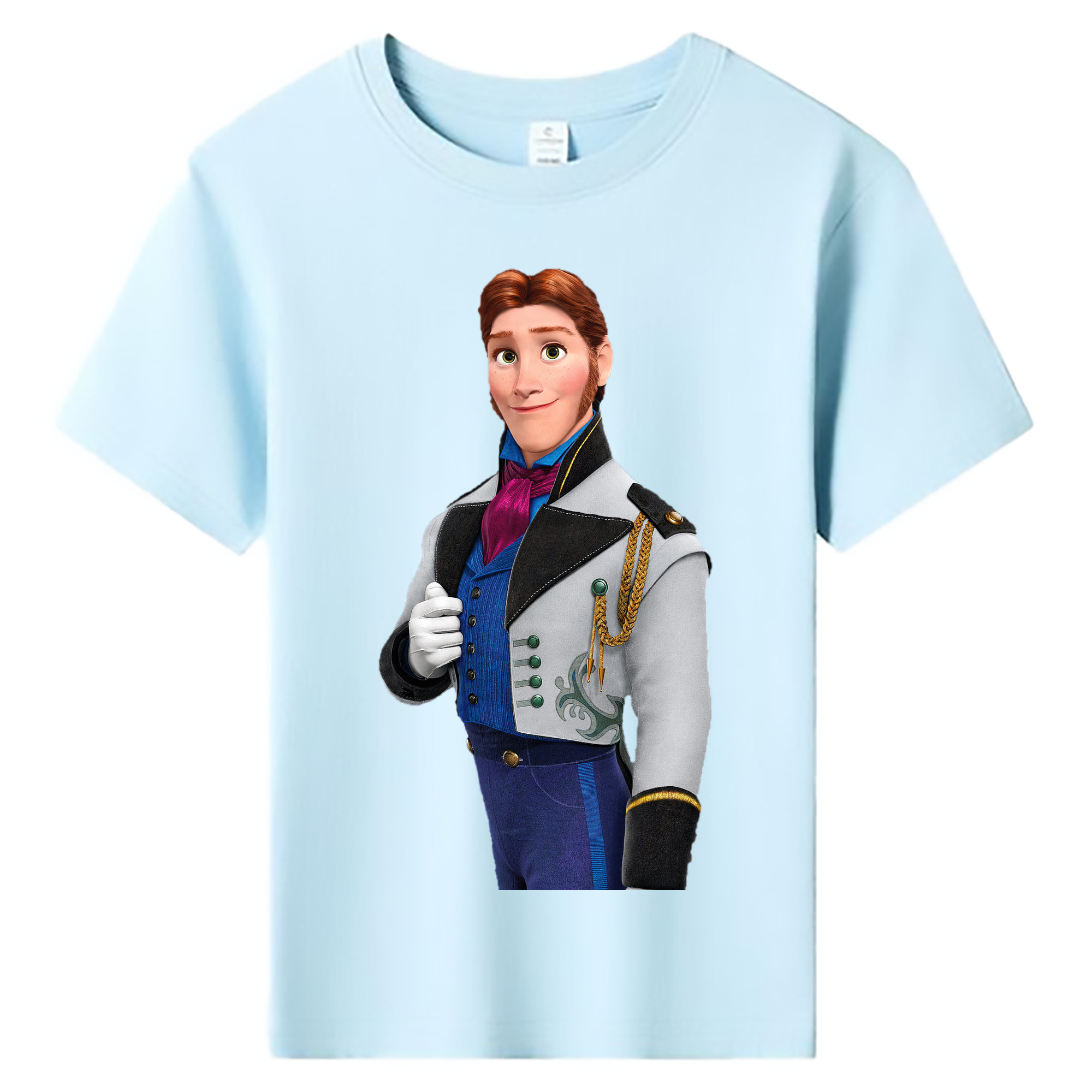 （画像用） アナと雪の女王 アンナ エルサ Frozen Anna Elsa 綿100％キッズTシャツ（フロントプリント）